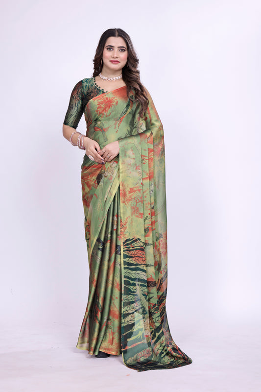 PRINTED FANCY CHIFFON SAREE