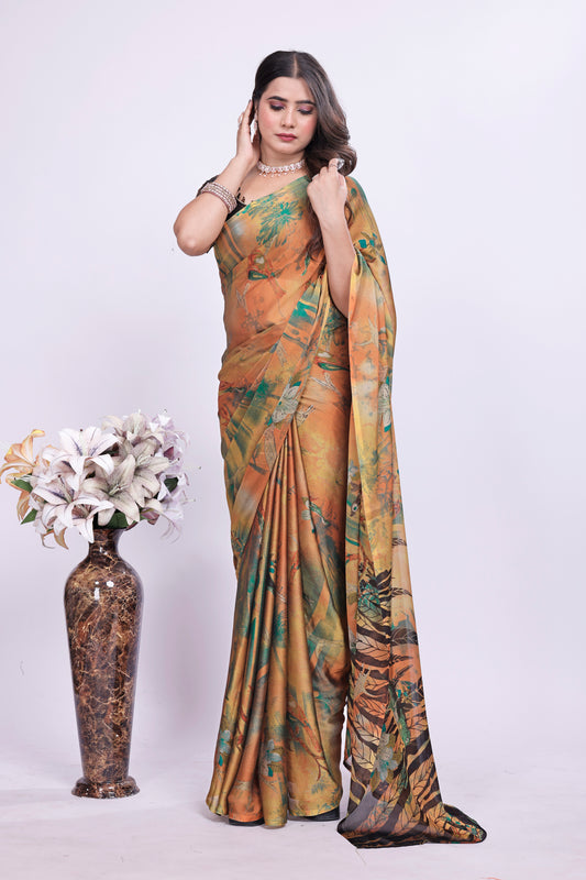 PRINTED FANCY CHIFFON SAREE