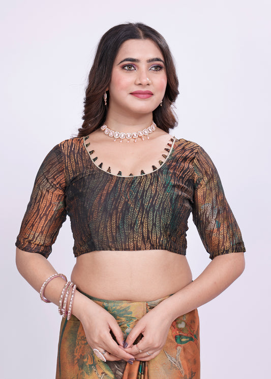 PRINTED FANCY CHIFFON SAREE