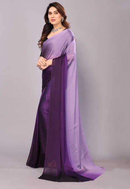 TWO TONE GEORGETTE SAREE