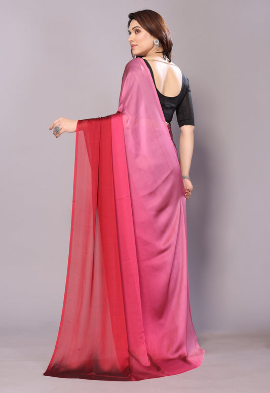 TWO TONE GEORGETTE SAREE
