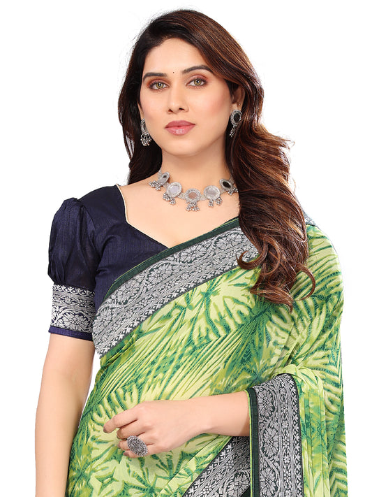 CHIFFON LACE WORK SAREE